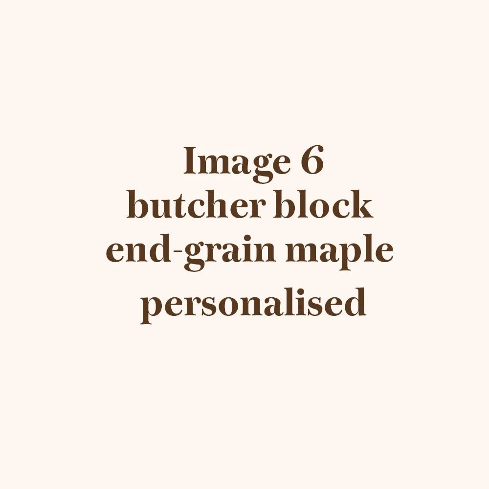 Personalised Chopping Board in End Grain Hard Maple Wood