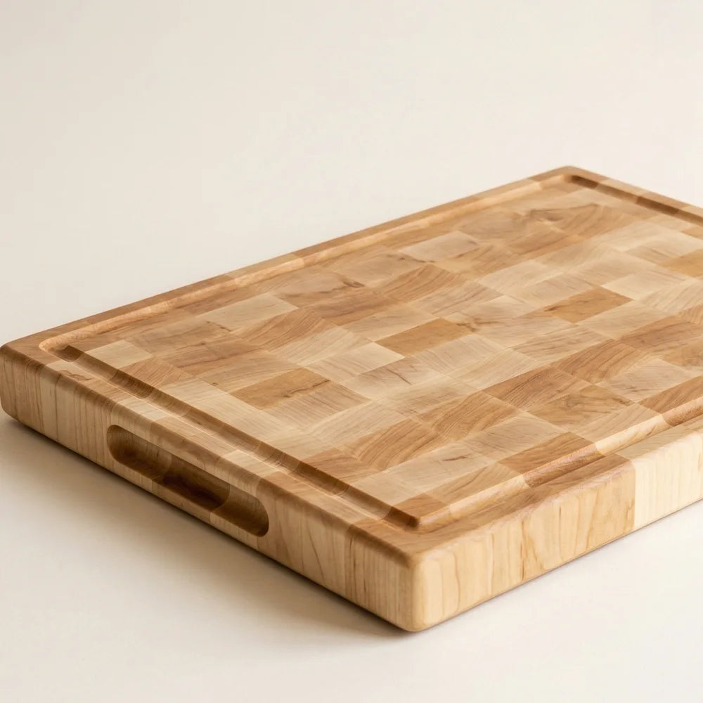 Wooden Chopping Board in End Grain Maple Wood
