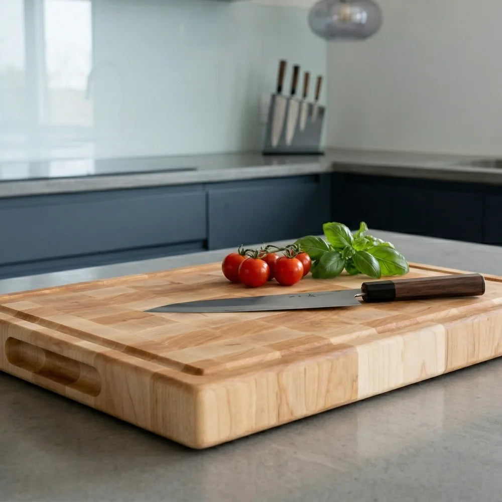Wooden Chopping Board in End Grain Maple Wood