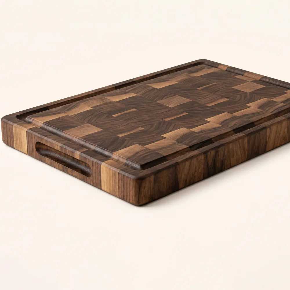 Walnut Chopping Board in End Grain Wood