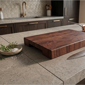 Chopping Board in End-Grain American Walnut