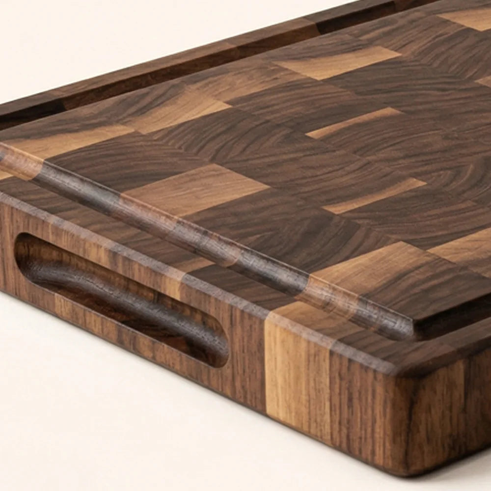 Walnut Chopping Board in End Grain Wood